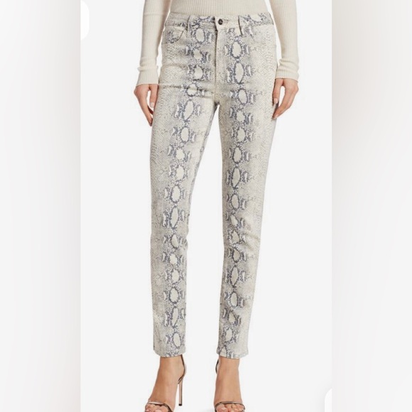 Zara Denim - Zara Snake Print Skinny Jeans
